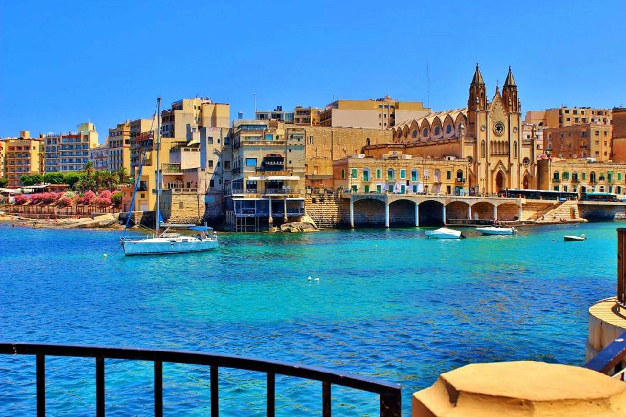 Contemporary, Luxury Apartment With Valletta And Harbour Views Sliema Exterior foto